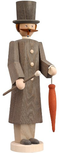 Seiffener Volkskunst | Räuchermann aus dem Erzgebirge Die Langen | Räucherfigur 32 cm | Räuchermännchen erzgebirgisches Original | 12703 | Gentleman
