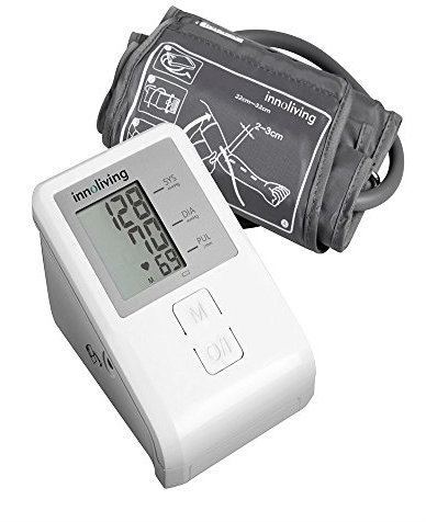 Innoliving INN-006 Misuratore di Pressione da Braccio con Ampio Display LCD, Memorie 90 Letture, Batterie Incluse