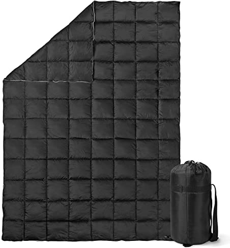 VINTEAM Outdoor Decke Camping Decke Picknick zubehör warm Ultraleicht Daunen-Baumwolle Reisedecke wasserdicht 137 X 203 für Outdoor Festivals, Strand, Picknick, Reise, Familienausflug