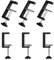 NS Juvyig G Clamps for Woodwork, Adjustable Screw Small Universal Table Clamps, Mini Bar Clamp for Carpentry DIY Projects (6pcs)