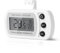AiQlnu Termometro Digitale del Frigorifero Cucina, Magnetico Termometro Display LCD con Gancio, Conversione ℃ /℉, Ideale per Casa, Ristoranti, Caffè (Bianco)