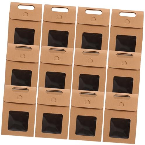 NUOBESTY Stabile Geschenkboxen Aus Papier Mit Fenster – Große Bonbontüten Für Einzelhandelsverpackungen