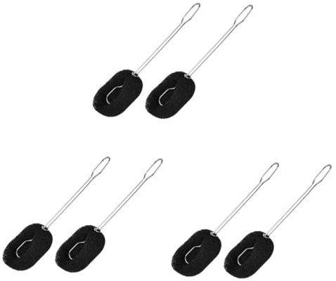 Ciieeo Sets Flask Cleaner Bottle Brush Glass Cup Brush Food-Grade Bottle Scrub Cleaning Stainless Steel Handle Pcs