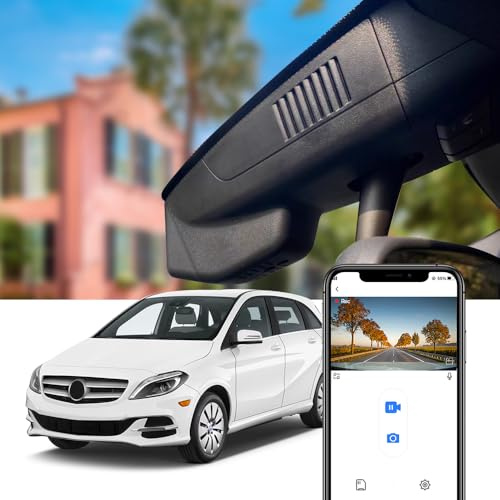 Fitcamx Dashcam 4K Geeignet für Mercedes-Benz B-Class W246 2011-2018 (HD2-6059), OEM Autokamera UHD 2160P Video WiFi, Loop-Aufnahme, G-Sensor, Plug & Play, WDR Dashcam mit akku, mit 64 GB-Karte