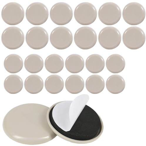 Möbelgleiter für schwere Gegenstände, selbstklebende Möbelgleiter, Möbelgleiter, Möbel, Stuhl, Sofa, Waschmaschinen-Pads für Teppiche, Hartholzböden, 24 Stück
