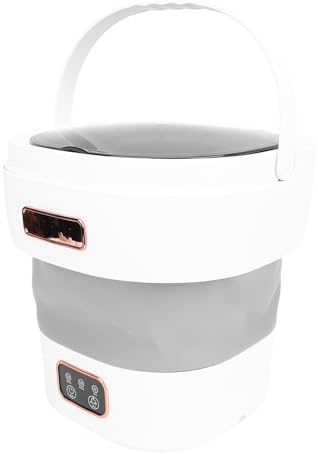 Qcwwy Lavatrici Delicata Rotazione Delicata Drenaggio Automatico Automatico Mini Rondella Pieghevole Compatta Abiti per Bambini Rondella Biancheria Intima per i Dormitori degli Appartamenti Hotel