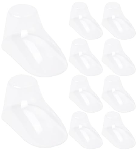 Didiseaon Hormas Para Zapatos De Exhibición Transparente Moldes Para Pies De Bebé PVC 100 Piezas Para Zapatos Infantiles Y Patucos 3.54 X 1.96 X 1.77 in Para Mantener La Forma