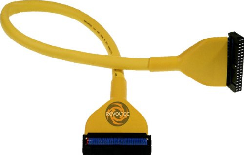Revoltec Floppy Cable round Yellow 48cm cavo SATA 0,48 m