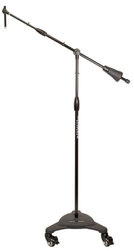 Ultimate Support MC-125 Studio Series Professional Microphone Boom Stand w/Rollerblade-Style Caster Wheels