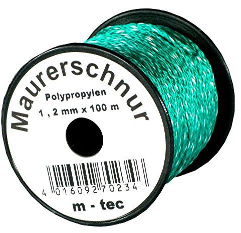 Lot-Maurerschnur 50 m x Ø 2,0 mm Grün-Weiss