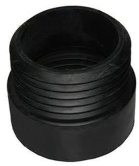 GPM 200-286-110 Prolunga WC Diritta in Gomma Nera Diametro Esterno 110 mm-Interno 95 mm, Nero
