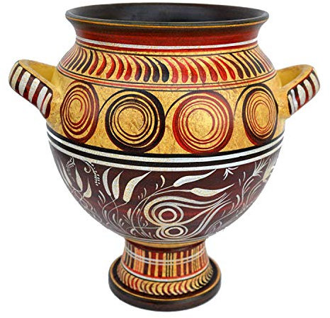 Estia Creations Minoan Pottery Replica ánfora de 2700 B.C.-1500 B.C.