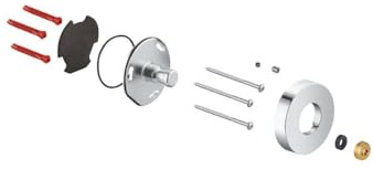 GROHE Brausestangenhalter (Original Ersatzteil, Langlebig, Robust, Herstellergarantie: 5 Jahre), Chrom, 48279000
