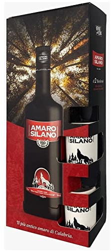 BOSCO LIQUORI AMARO SILANO 70 CL CON 2 BICCHIERI CONFEZIONE REGALO