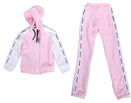 Uteruik Puppe BJD Sportswear Kleidung für 1/3 60 cm SD Puppe Mantel und Hose Casual Outfits Kostüm Zubehör (#B)