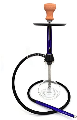 chicha 24 1-tuyau Narguilé Ensemble de Pipe a Chicha avec 1 Lavable Tuyaux de Salon Fumeur pour Club Bar Party (Color : Purple)