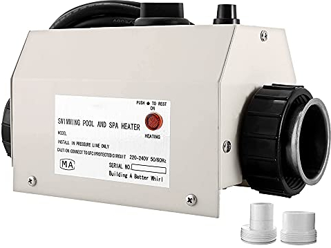 TGHY Poolheizungen Thermostat 3KW 2KW 220V Elektrischer Warmwasserbereiter Schwimmbadthermostat SPA-Bad Tragbare Poolheizung Elektrischer Warmwasserbereiter Thermostatheizung,3000W