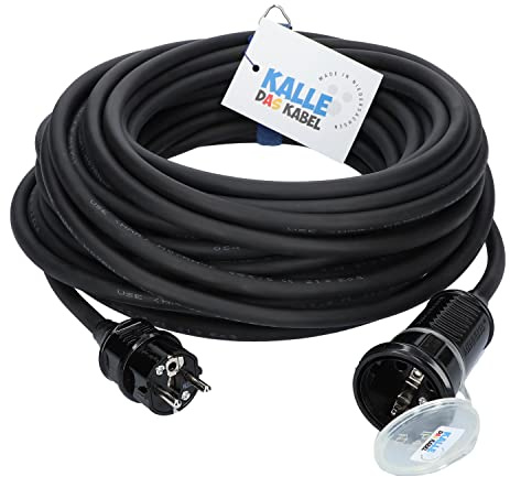 Verlängerungskabel Kalle Classic Colour 3G 1,5mm² schwarz 30 Meter