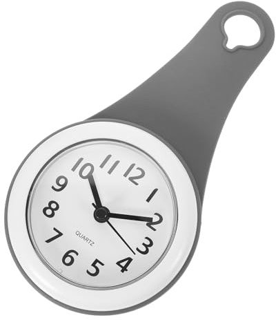 1Stück wasserdichte Badezimmeruhr mit Saugnapf Digitale Badewanduhr für Feuchte Umgebungen Modern und Installieren für Bad Küche und