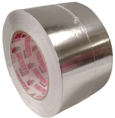 PACKnSELL (12 pack) Gladiator® Aluminium Foil Tape, 72mm x 45M, Adhesive Insulation Tape for Insulating, HVAC Repair, Sealing Ducts and Pipework