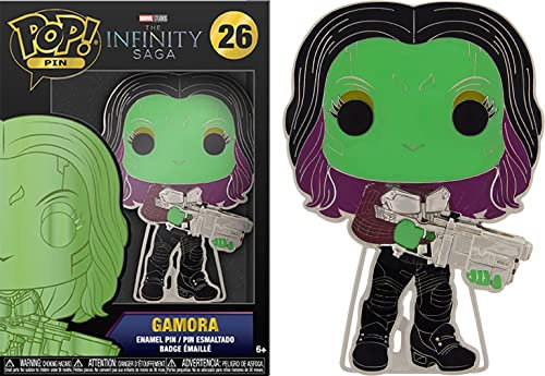 Funko Pop! Large Enamel Pin Marvel Infinity Saga: Gamora Chase - Gamora - Avengers Infinity War Spille Smaltate - Spilla da Collezione Carina - per gli Zaini & Borse - Idea Regalo
