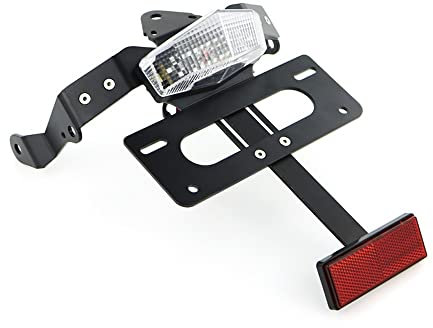 QCHIAN Kennzeichenhalter Für Kawasaki Für Vulcan S 2015-2022 Für Vulcan Cafe 2018-2022 Motorrad Tail Tidy Fender Eliminator Kennzeichenhalter Lizenz Halterung Plate (Color : Clear)