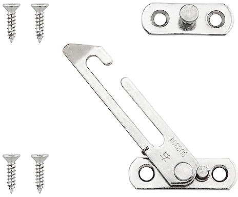 ITROLLE Stainless Steel Casement Stopper Window Limiter Safety Window Opening Restrictor Lock, Right