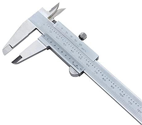 Herramienta de engaste hidráulico Calibrador Vernier Caliper 6 0-150mm 530-104 1/128 Precisión 0.05mm Herramientas de medición Calibre Herramientas manuales de acero inoxidable Herramienta de engas