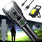 Amzyigou Taschenlampe Led 120,000 Lumen Extrem Hell, XHP160 Starke LED-Taschenlampe mit Zoombare, 6 Modi Wasserdicht Taschenlampen mit Holster fur Outdoor-Camping, Wandern oder Nachtsport