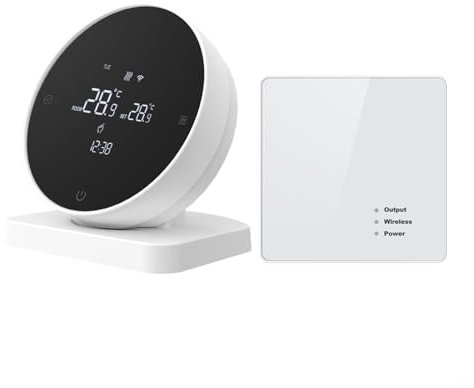 Termostato inteligente WiFi, programable inalámbrico RF pantalla táctil controlador de temperatura termostatos inteligentes para calefacción de caldera de gas