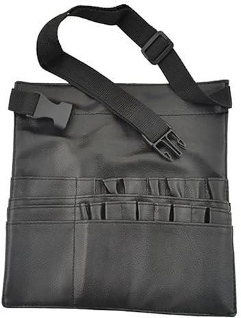TIYGHI Tabliers Porte Outils Porte-pinceaux de Maquillage, Sac de Tablier en PU, Sangle de Ceinture d'artiste, Outils for pinceaux de Maquillage, Sacs de Maquillage Professionnels