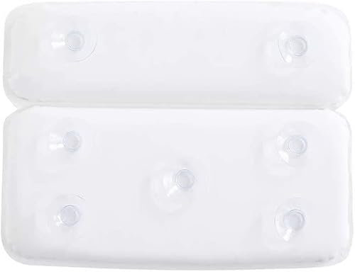BLuVLy Luxuriöses, wasserdichtes Badewannenkissen mit rutschfesten Saugnäpfen – weiche Kopfstütze für ultimative Entspannung in der Badewanne oder im Whirlpool