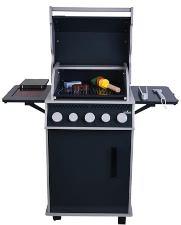 tanner DER KLEINE KAUFMANN TANNER Deco - NAPOLEON Grill mit Zubehör, mit Würstchen für den Grill, lebensmittelechtes Design, 0353.6