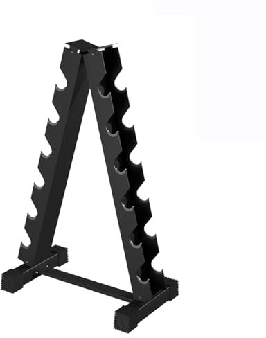WUDLEP Kurzhantel Rack, 6-Tier Hantelständer Hantelablage,300kg Belastbarkeit, Gym Professional Hantelscheibenständer Hantelablage