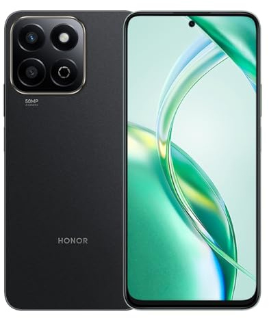 HONOR 200 Smart Smartphone 5G 4Go 256Go, 6.8 Écran Résistant Aux Chutes IP64, 5200mAh Battery, 300% High-Volume Mode, 50MP AI Carmera, Snapdragon 4 Gen 2, Android 14, Dual SIM, Nior