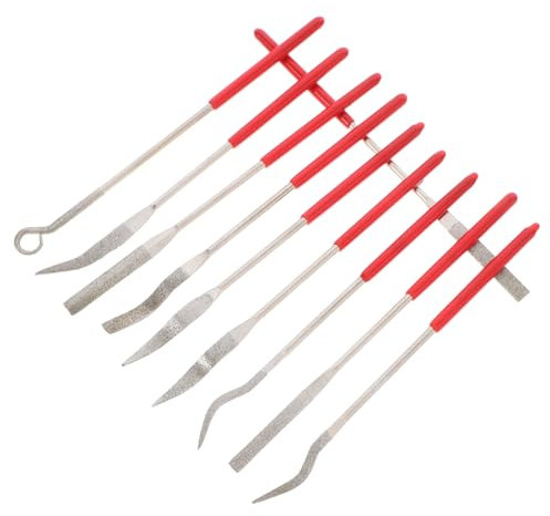 AUTSUPPL 10piezas Limas De Aguja De Diamante Para Carpintería Herramientas De Afilado Metal Limas Mango Para Manualidades y Trabajos De Precisión