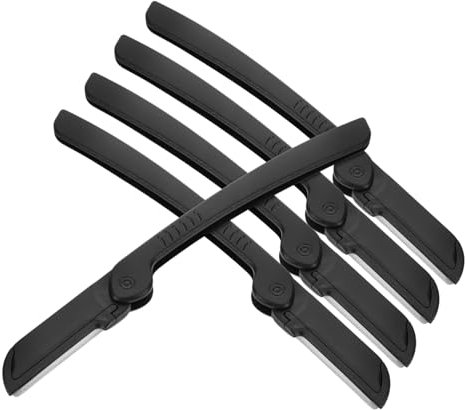 Ipetboom Wiederverwendbarer Edelstahl Augenbrauenrasierer Faltbar Mit Mattegriff Rutschfest Gesichts Dermaplaning Werkzeug Frauen Barttrimmer Reise