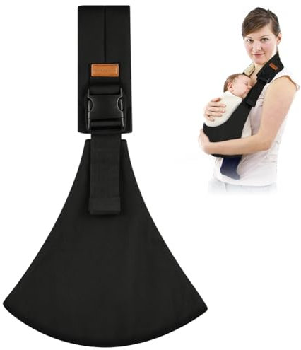AOOWU Porte Bébé, Portable Echarpe de Portage Bebe, Portable Echarpe de Portage Bebe, Porte-BéBé Ergonomique Et Pratique, Pour Porte-Bébé Nouveau-Nés et Tout-Petits Jusqu'à 15Kg