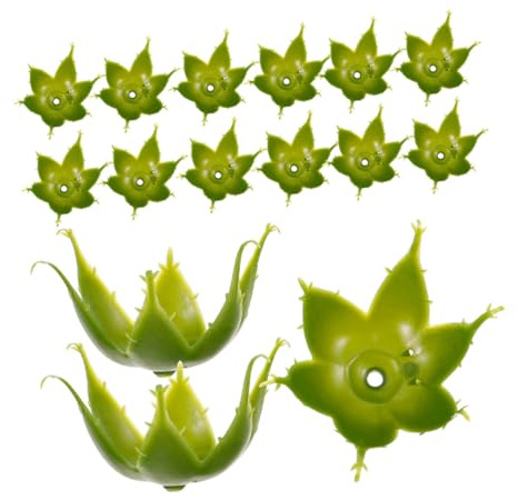 VICASKY Calices De Fleurs Artificielles 60 Pcs pour Composition DIY, Plastique Solide Vert, Accessoires pour Bouquets Et Décoration Intérieure, Support Stable pour Roses Et Fleurs Artificielles