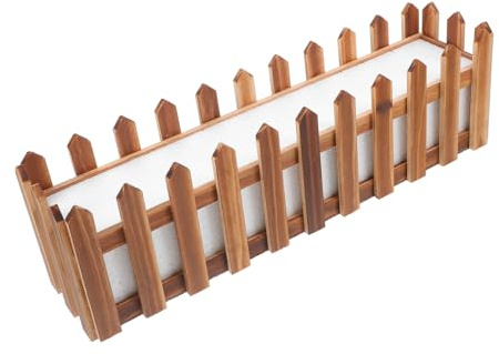 PartyKindom Macetas Artificiales De Madera Rústica con De Espuma para Arreglos Decorativos para Decoración De Interiores El Jardín o