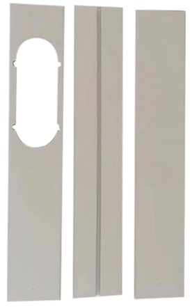 Kit de ventilación de aire acondicionado de puerta corredera, sello de ventana de aire acondicionado portátil, longitud ajustable fácil de instalar y desmontar placa de sellado de ventana, sello