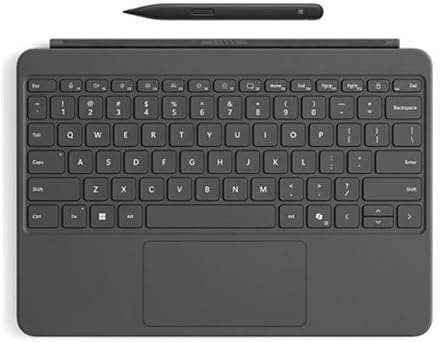Microsoft Surface Pro Keyboard - 12-inch - Tastatur - mit Touchpad, Beschleunigungsmesser - hinterleuchtet - magnetische Dockingstation - QWERTZ - Deutsch - Slate