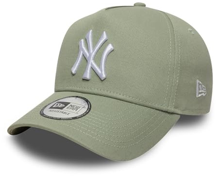 New Era League ESS E-Frame NY Yankees Cap Basecap Baseballcap Curved Brim Baumwollcap York Damen/Herren - Snapback, mit Schirm, Futter Frühling-Sommer