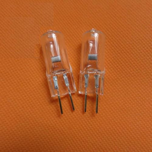 TYKGSQIP G6.35 Halogen Bulb 24v 100 W150W 250W 24v Warm White 2700K GY6.35 Base Halogen Light Source, Suitable for Cabinet Light Display Light(10pcs/24V 100W)