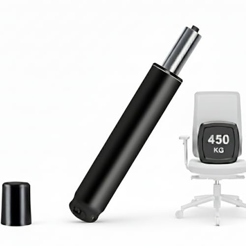 SZKKQKJ Gasdruckfeder,gasdruckfeder bürostuhl,1000 lbs(450KG),290mm-430mm einstellbar höhenverstellbarer gasfeder bürostuhl Hohe Tragfähigkeit,für Drehstühle,Gelten Bürostühle und Stühle,Schwarz