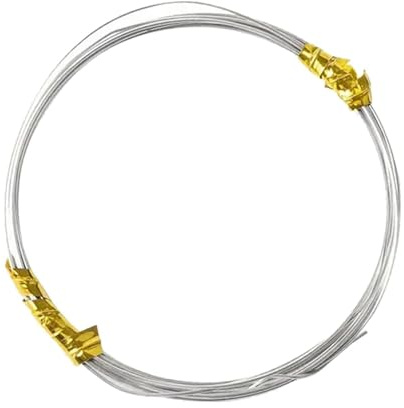 mophrati Craft Beading Wire Jewelry Making Beading Wire Fantastic For Variety Of Jewelry Projects And Accessories Handmade Bracelet Necklace Crafting Accessories, Silver, 0.4mm