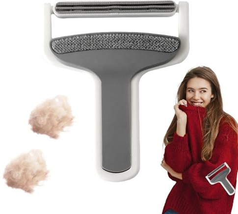 Cepillos para pelusas para ropa, desfuzzer de limpieza ergonómico portátil – Limpiador de cepillo de eliminación de pelusas para ropa, abrigo, lana, suéter, pantalones, ropa, sofá, cama, sábanas