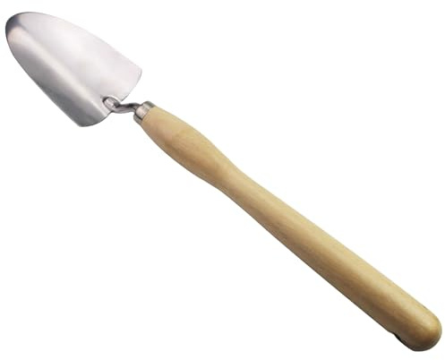 Wilafury Vanga da Giardino, Pala da Giardino a Manico Lungo, Pala in Acciaio Inossidabile Strumento per piantare Pesanti per Scavare, Trapiantare, Miscelare Il Terreno