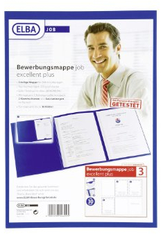 Elba 36410DB Bewerbungsmappe job execellent für DIN A4 dunkelblau Karton 320g/m²