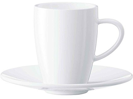 Jura 66500 Kaffeetassen 6-er Set inklusive Unterteller weiß
